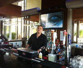 Our Grad Bryce Bartending At Costa Blanco